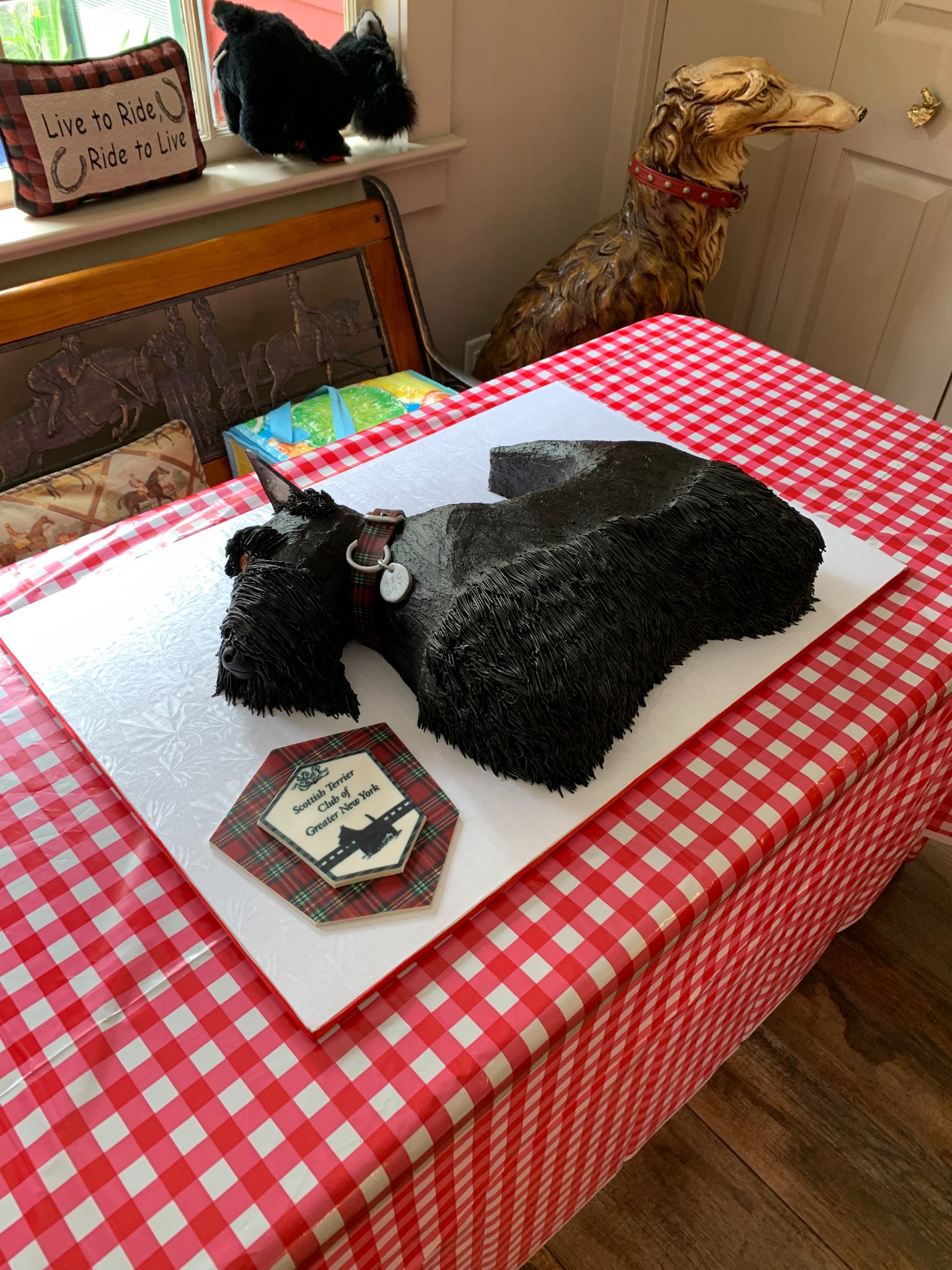 Scottish Terrier Chocolate Mousse cake